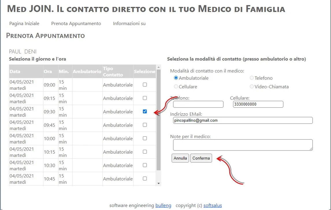 Medjoin appuntamenti