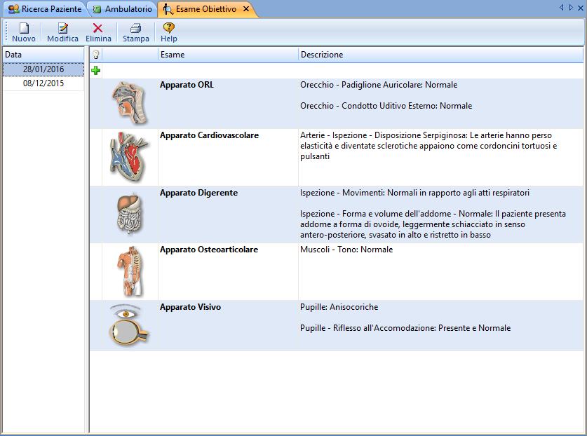 Medico2000 v6 - esame obiettivo